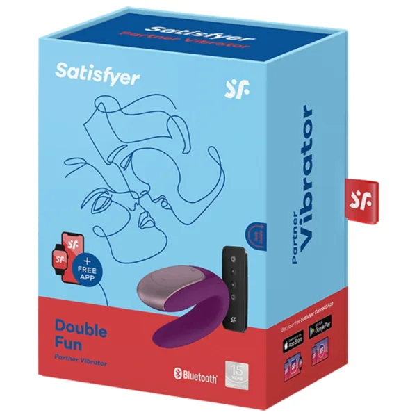 Double Fun Partner Vibrator Lila von Satisfyer Connect kaufen | Fesselliebe