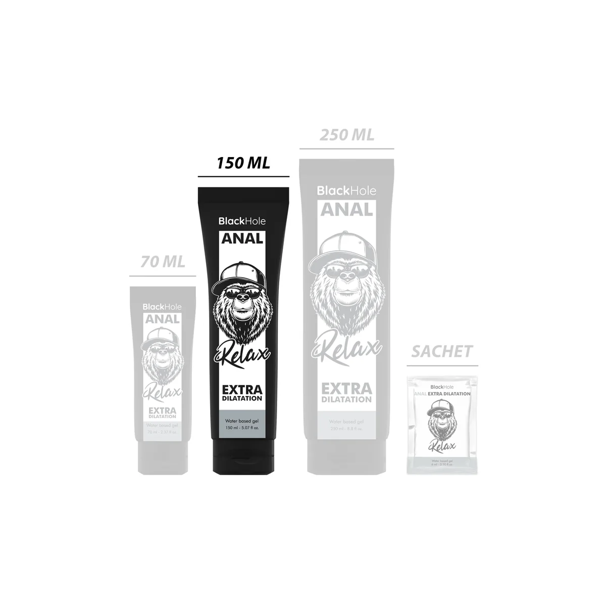 Gel Anal Dilation auf Wasserbasis 150 ml von Black Hole kaufen | Fesselliebe