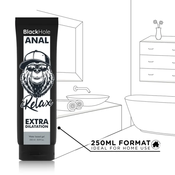 Gel Anal Dilation auf Wasserbasis 250 ml von Black Hole kaufen | Fesselliebe