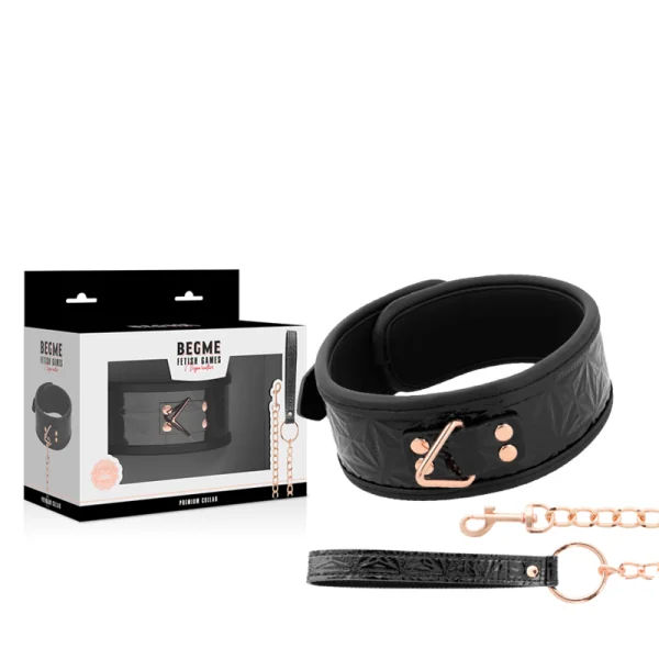 Black Edition Premium Veganer Lederhalsband von Begme Black Edition kaufen | Fesselliebe
