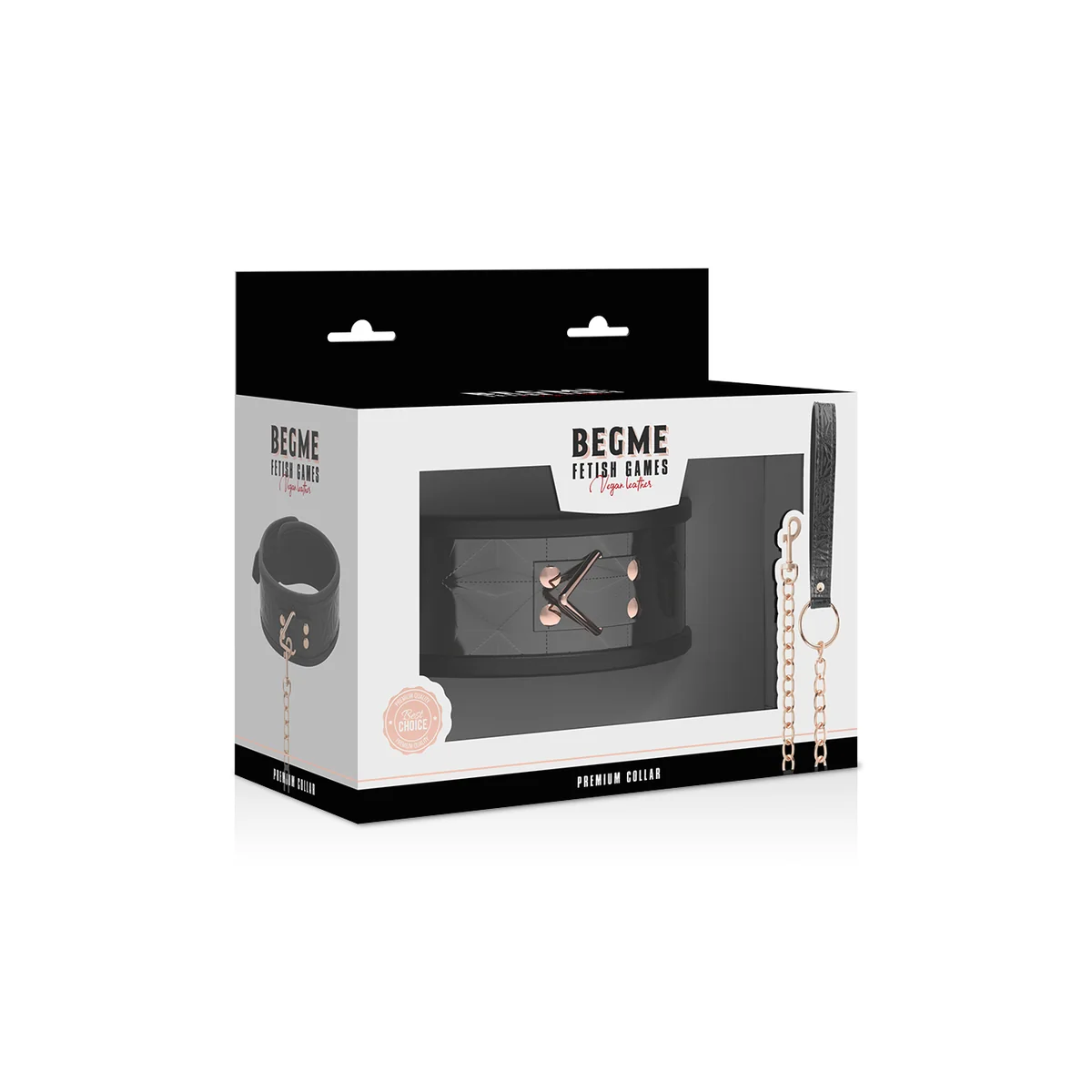 Black Edition Premium Veganer Lederhalsband von Begme Black Edition kaufen | Fesselliebe