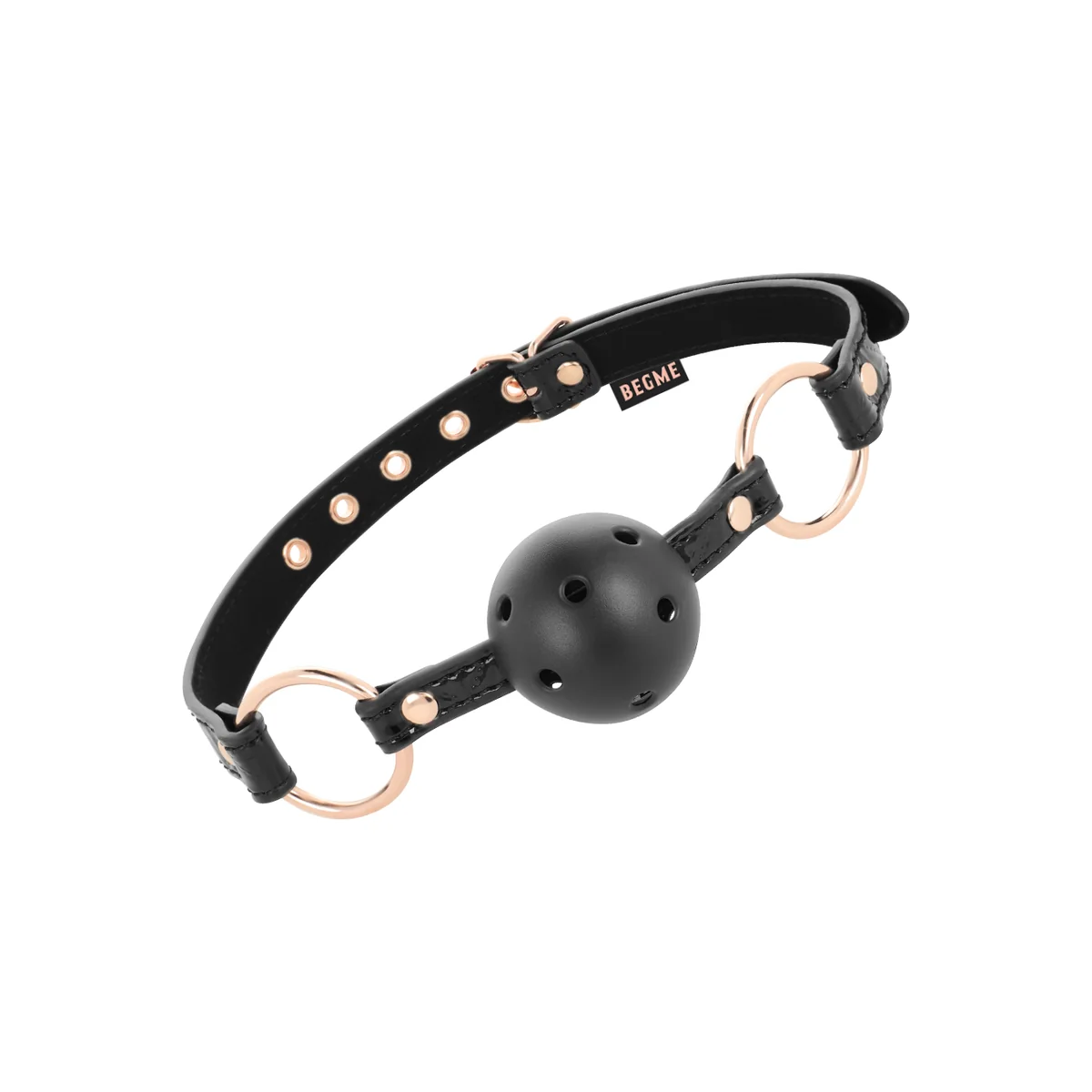 Black Edition Ballknebel Veganes Leder von Begme Black Edition kaufen | Fesselliebe