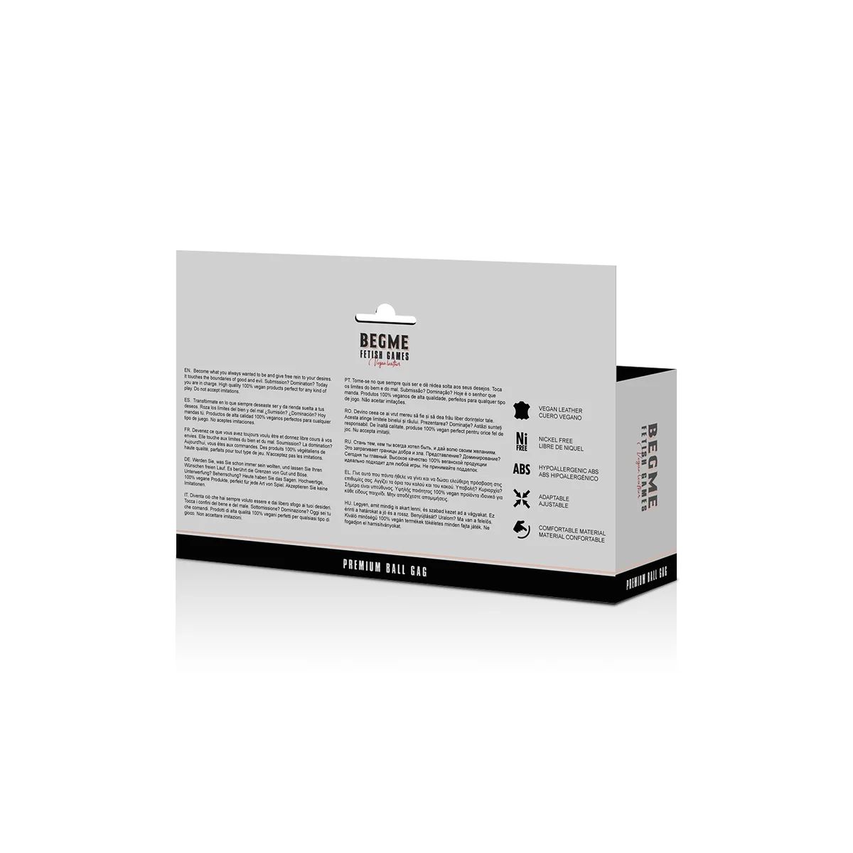 Black Edition Ballknebel Veganes Leder von Begme Black Edition kaufen | Fesselliebe