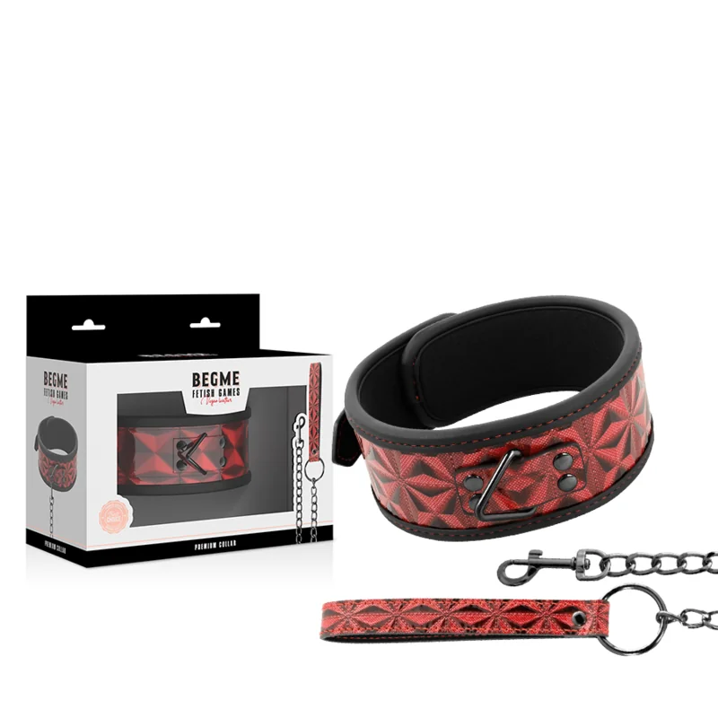 Red Edition Premium Veganes Lederhalsband mit Neoprenfutter von Begme Red Edition kaufen | Fesselliebe 2