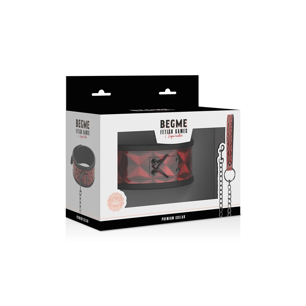 Red Edition Premium Veganes Lederhalsband mit Neoprenfutter von Begme Red Edition kaufen | Fesselliebe