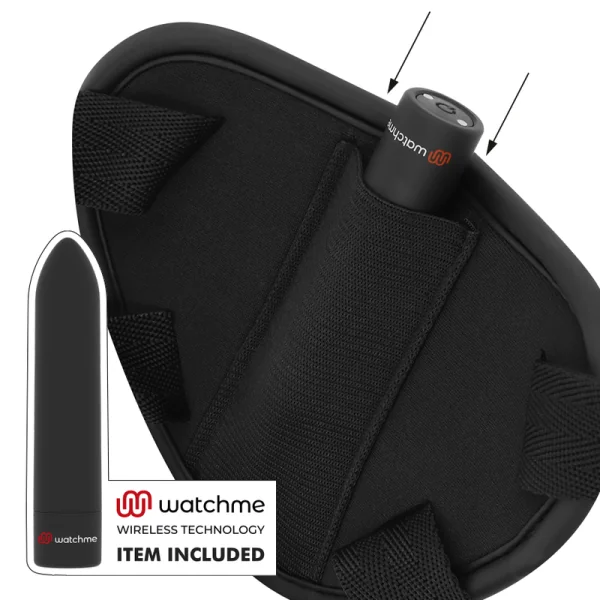 Harness mit Dildo- und Bullet-mit Fernbedienungs-Watchme-L-Technologie von Fetish Submissive kaufen | Fesselliebe