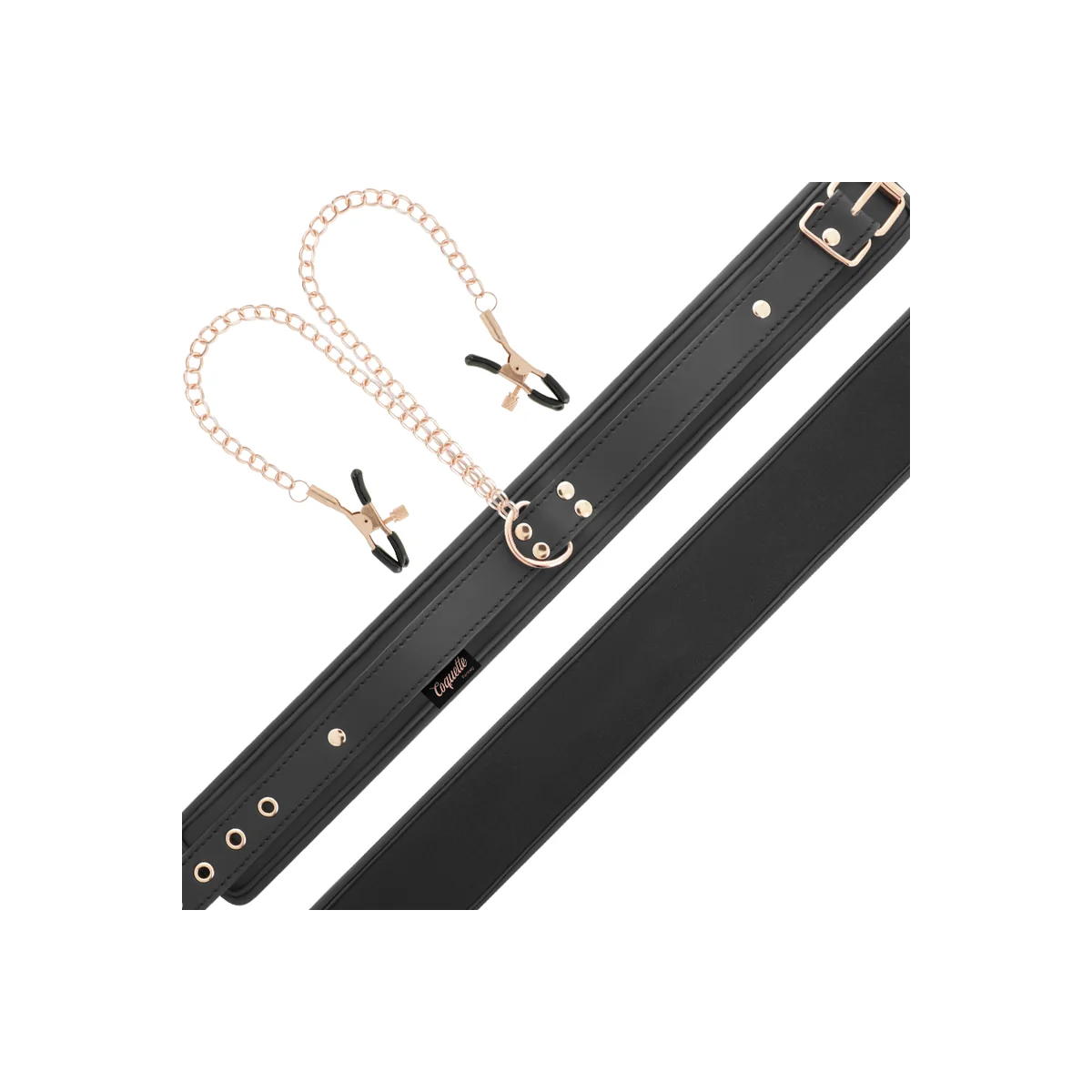 Fantasy-Nippelklemmen-Halskette mit Neoprenfutter von Coquette Fantasy kaufen | Fesselliebe