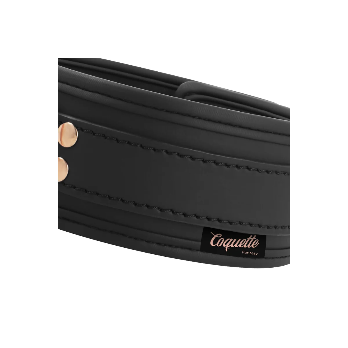 Fantasy-Halskette aus Veganem Leder mit Riemen und Neoprenfutter von Coquette Fantasy kaufen | Fesselliebe
