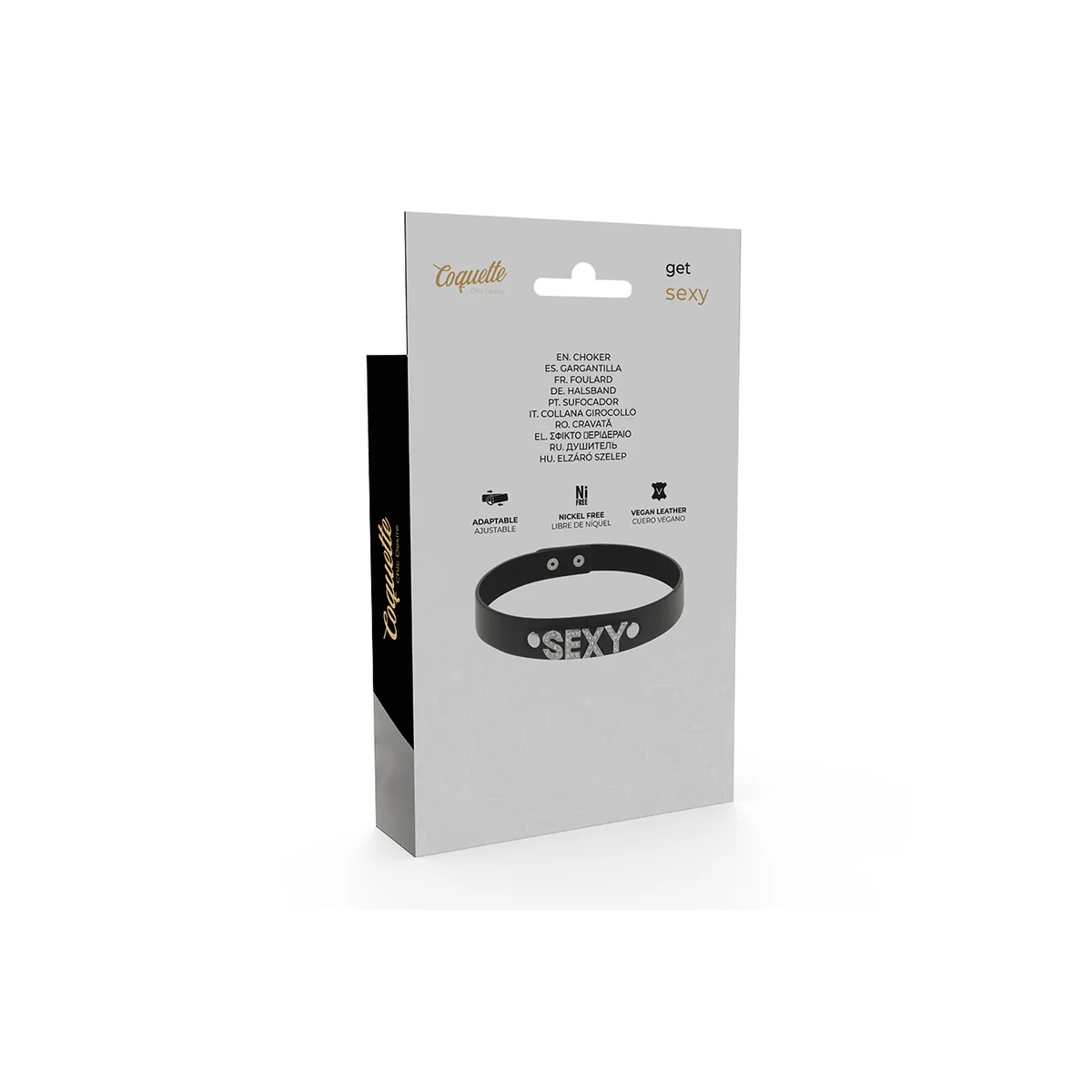 Sexy Veganes Leder-Halsband von Coquette Accessories kaufen | Fesselliebe
