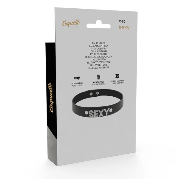 Sexy Veganes Leder-Halsband von Coquette Accessories kaufen | Fesselliebe