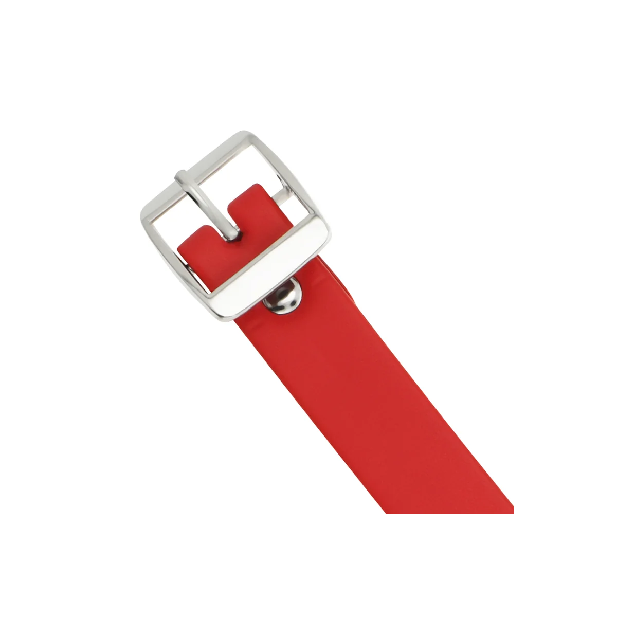 Rote Halskette aus Veganem Leder Fetisch-Accessoire für Frauen von Coquette Accessories kaufen | Fesselliebe