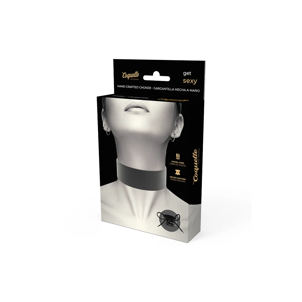 Veganes Leder-Halsband von Coquette Accessories kaufen | Fesselliebe