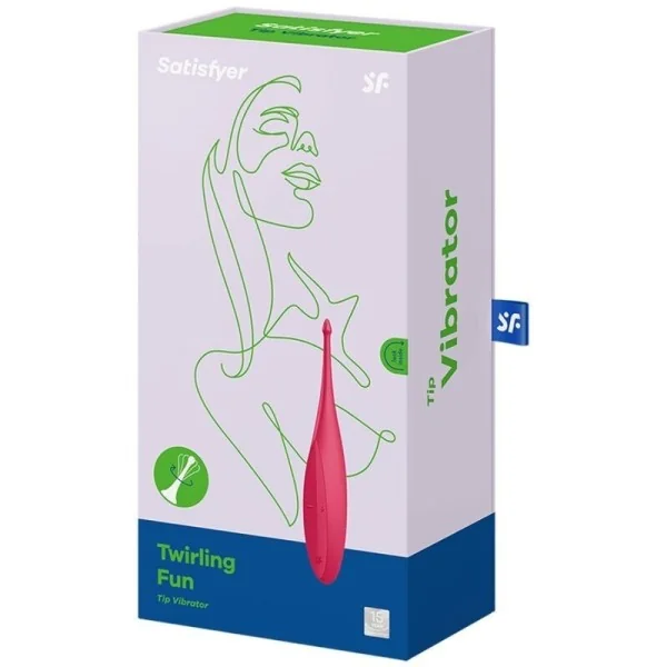 Twirling Fun Tip Vibrator Rot von Satisfyer Vibrator kaufen | Fesselliebe