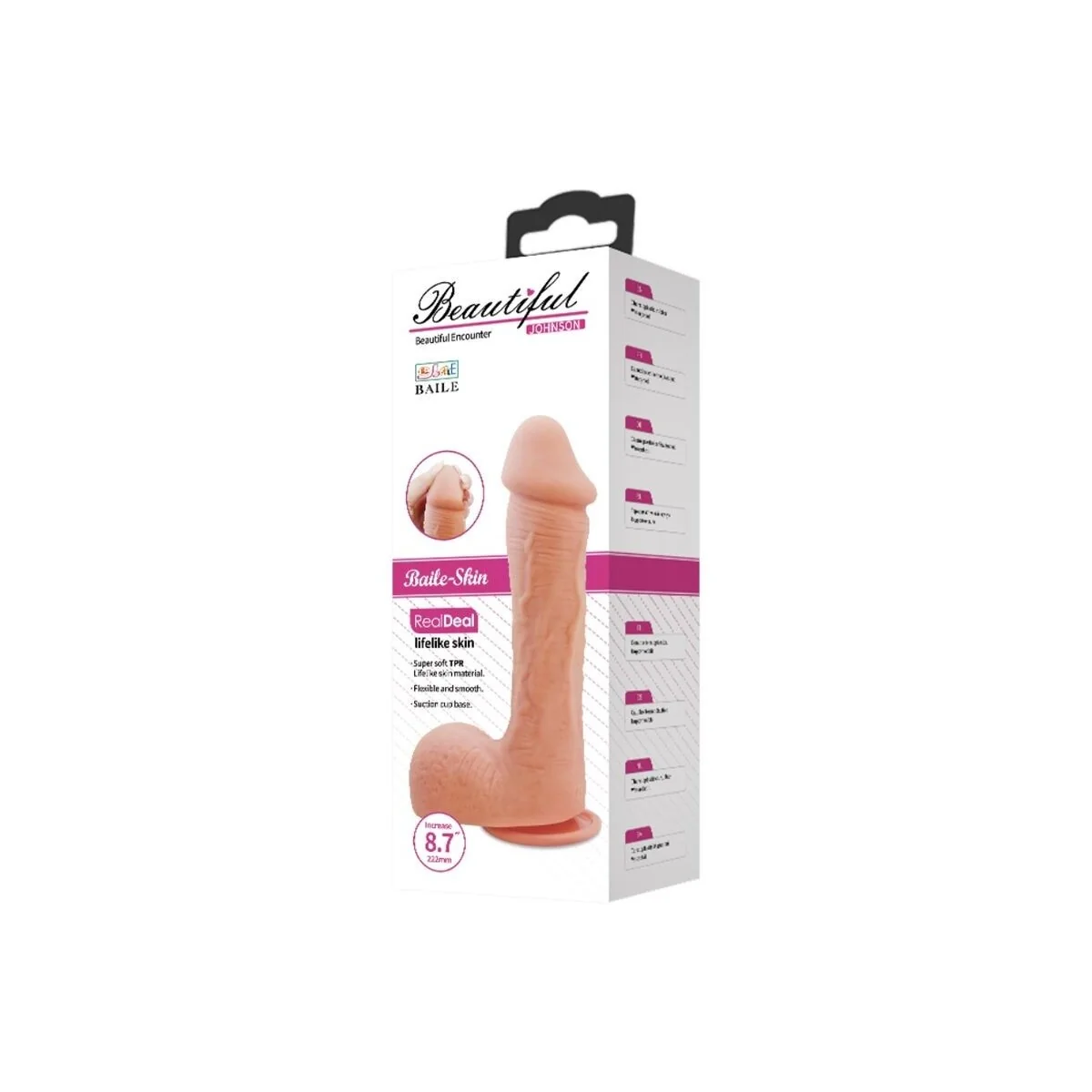 Johnson realistischer Beigedildo 22 cm von Baile Dildos kaufen | Fesselliebe