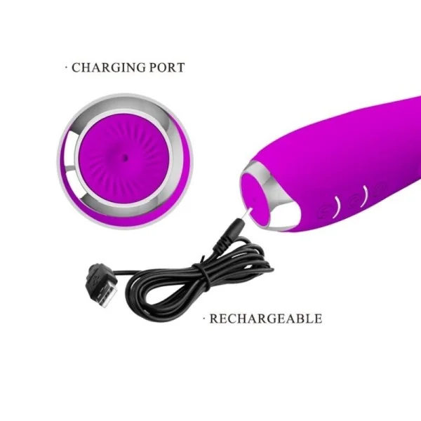 Molly Vibrator mit wiederaufladbarer Rotation von Pretty Love kaufen | Fesselliebe