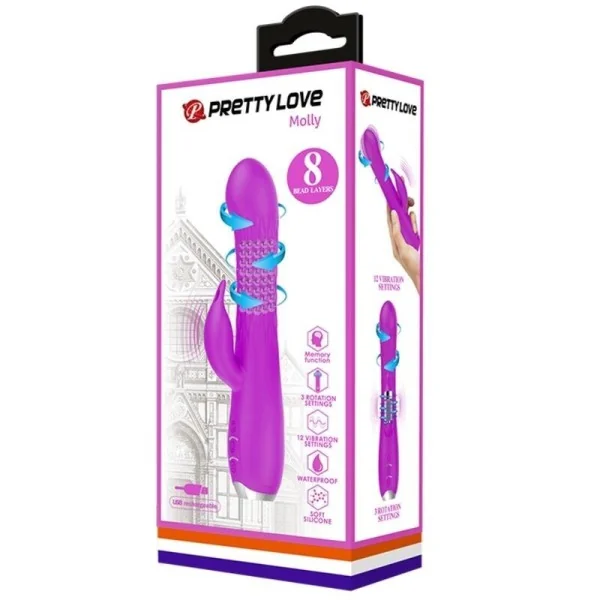 Molly Vibrator mit wiederaufladbarer Rotation von Pretty Love kaufen | Fesselliebe