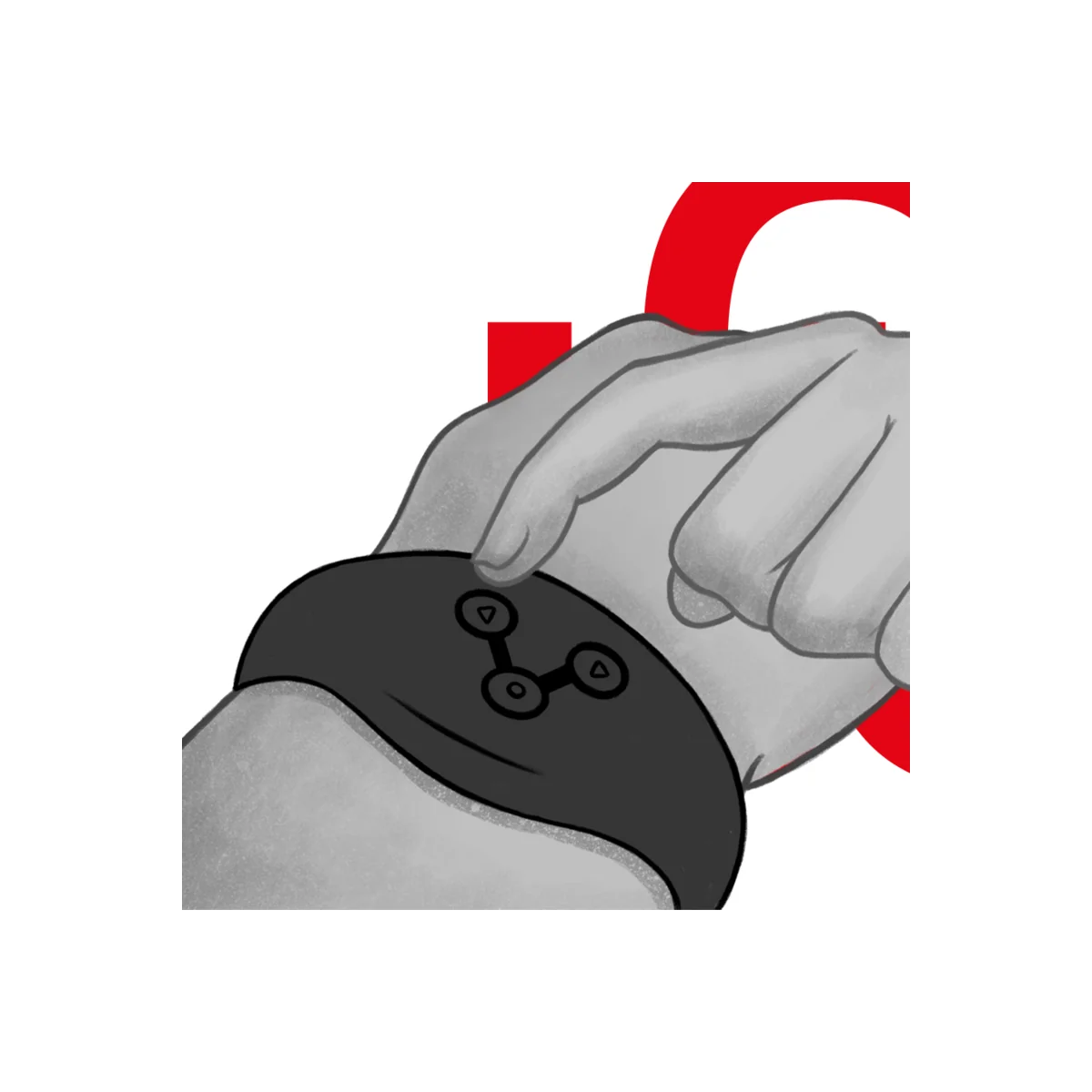 Wireless-Technologie-Uhr Pechschwarz von Watchme kaufen | Fesselliebe