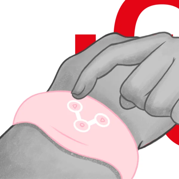 Wireless-Technologie-Uhr Zartes Rosa von Watchme kaufen | Fesselliebe