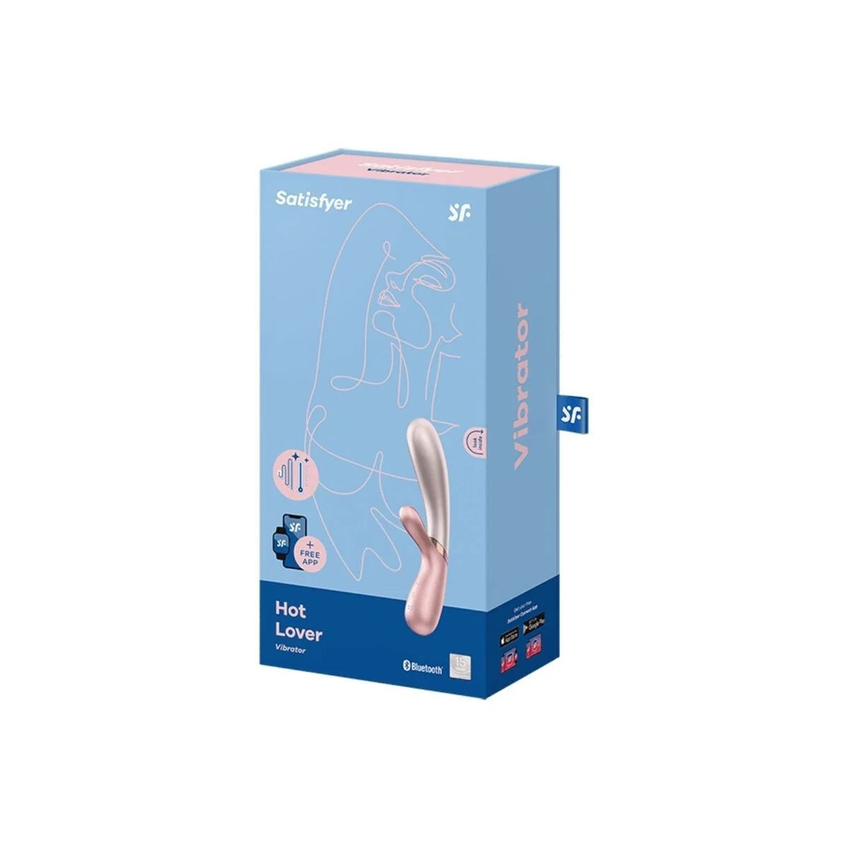 Hot Lover Vibrator Rose & Beige von Satisfyer Connect kaufen | Fesselliebe
