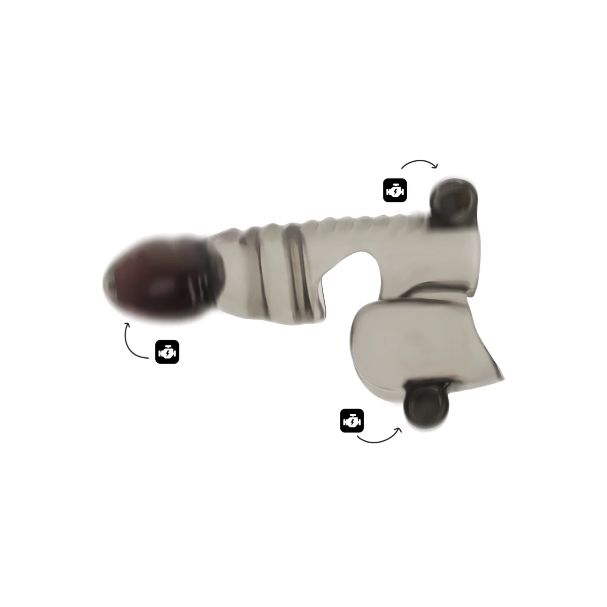 Penis- und Hodenhülle mit 3 Motoren von Ohmama kaufen | Fesselliebe