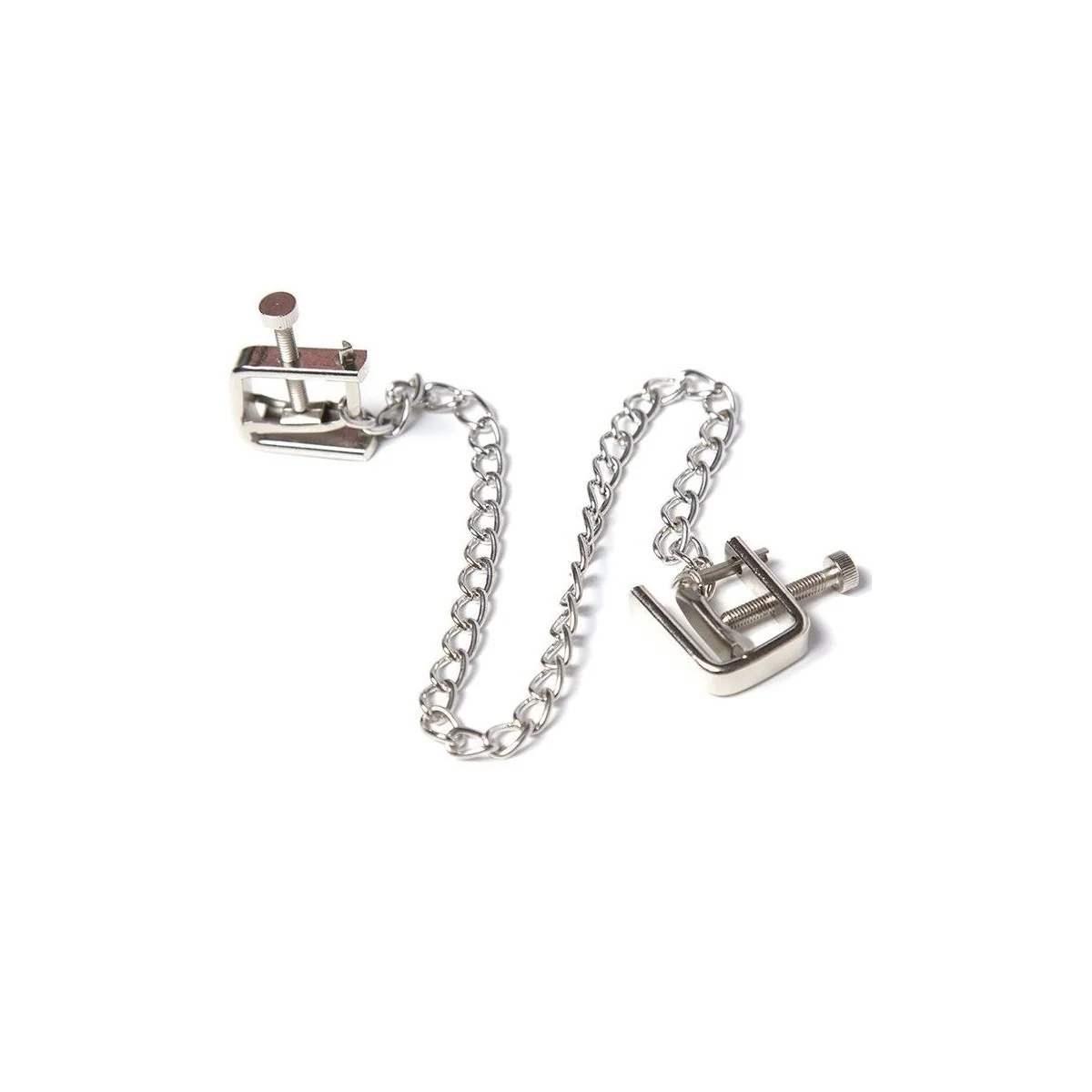 Metallschraubenklemmen mit Kette von Ohmama Fetish kaufen | Fesselliebe