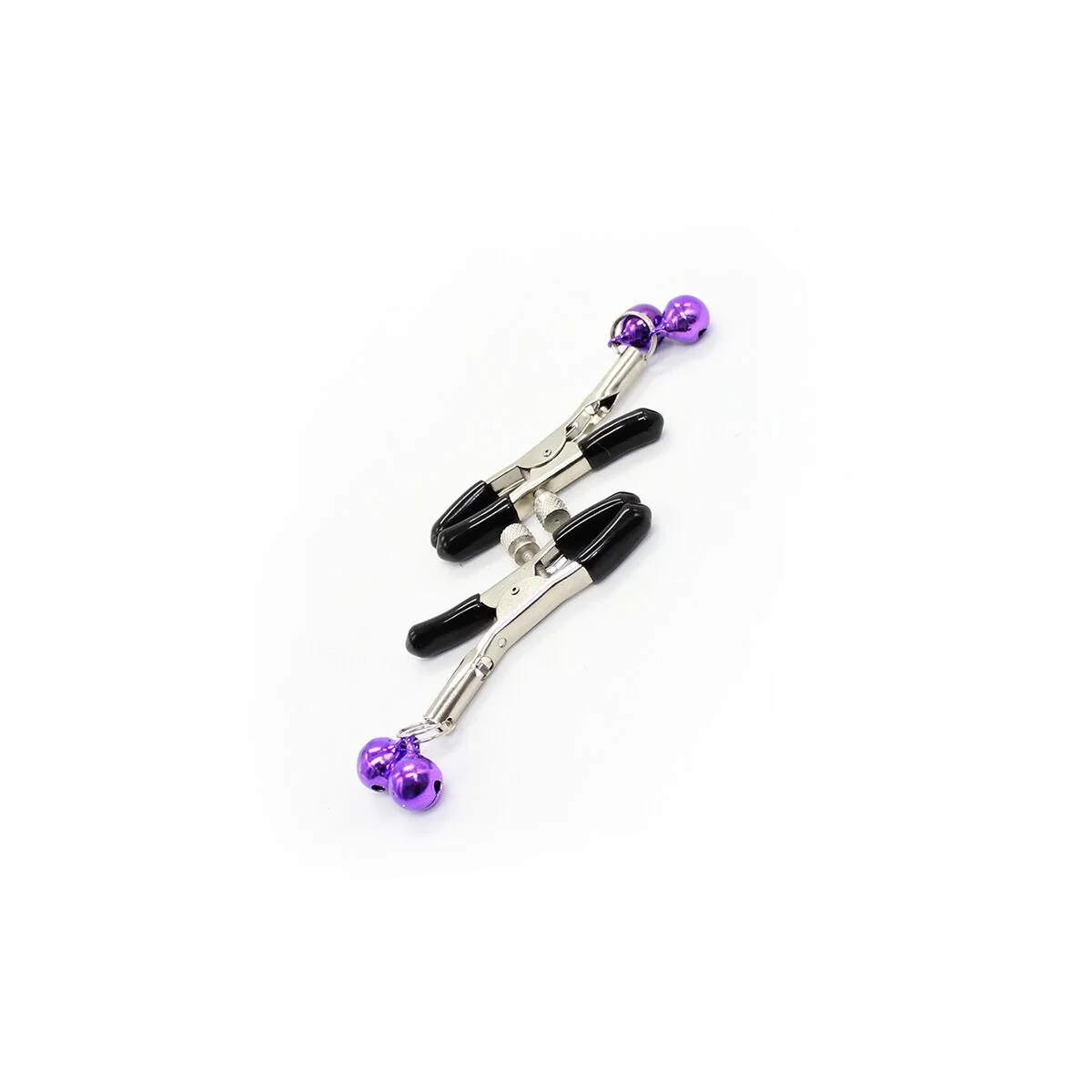 Nippelklemmen mit Lila Glocke von Ohmama Fetish kaufen | Fesselliebe