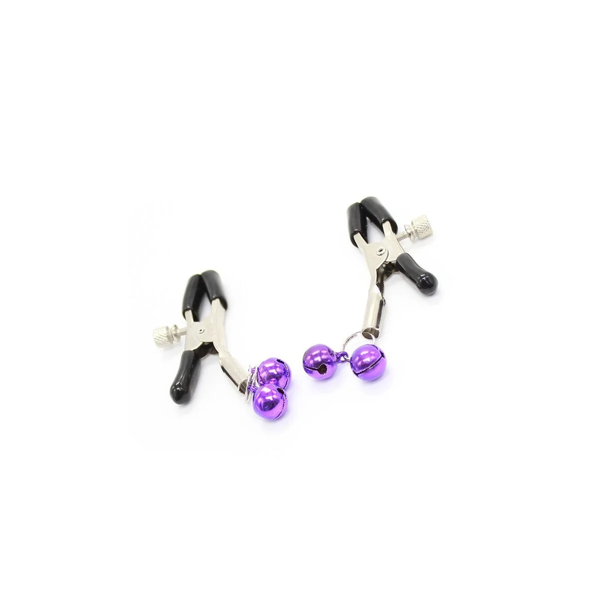Nippelklemmen mit Lila Glocke von Ohmama Fetish kaufen | Fesselliebe