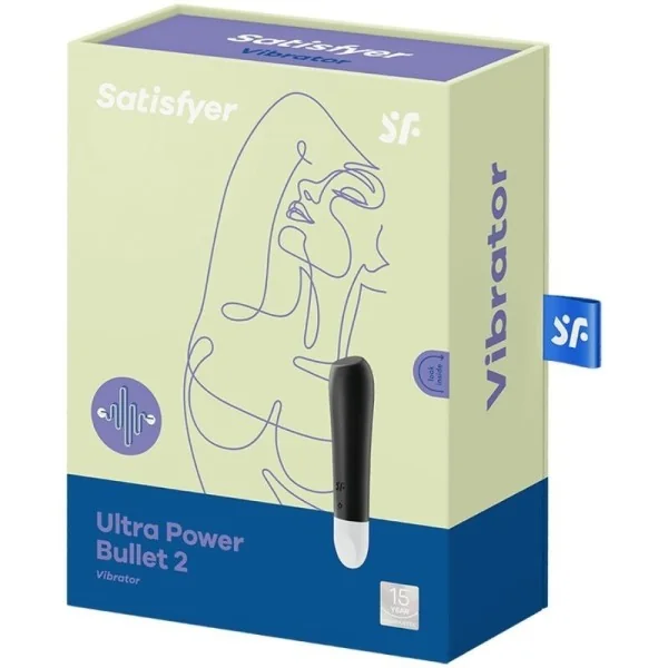 Ultra Power Bullet 2 Schwarz von Satisfyer Vibrator kaufen | Fesselliebe