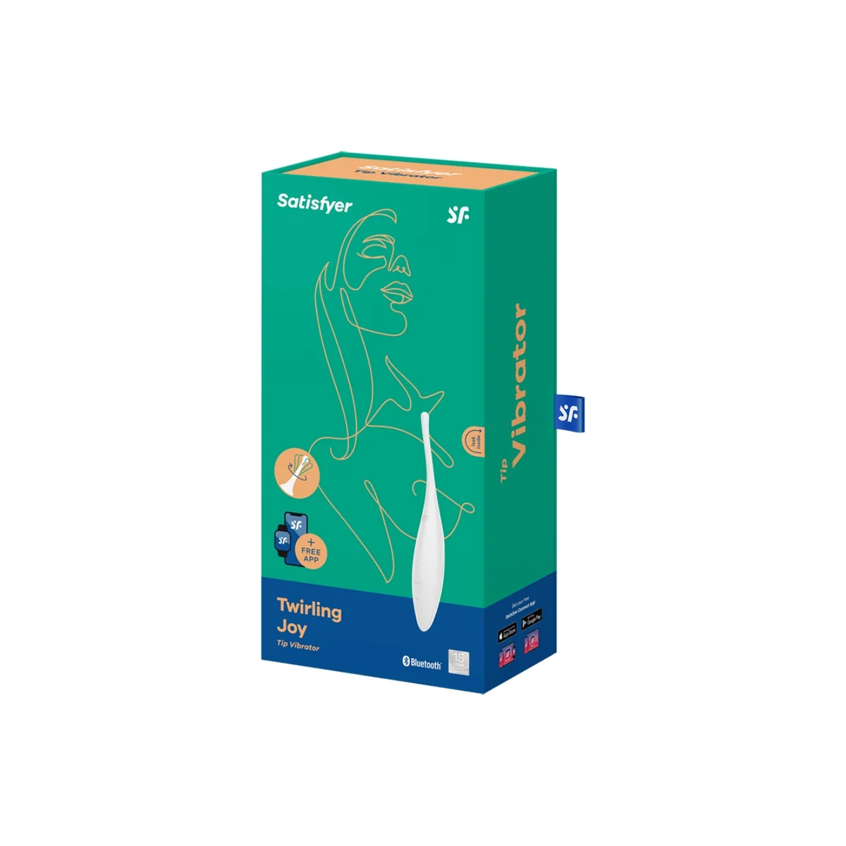 Twirling Joy Clit Tip Vibrator Weiss von Satisfyer Connect kaufen | Fesselliebe