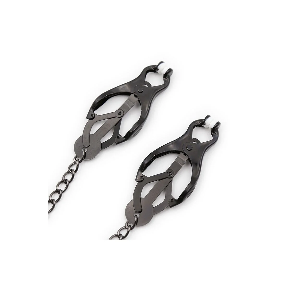 Japanische Nippelklammern mit Schwarzer Kette von Ohmama Fetish kaufen | Fesselliebe