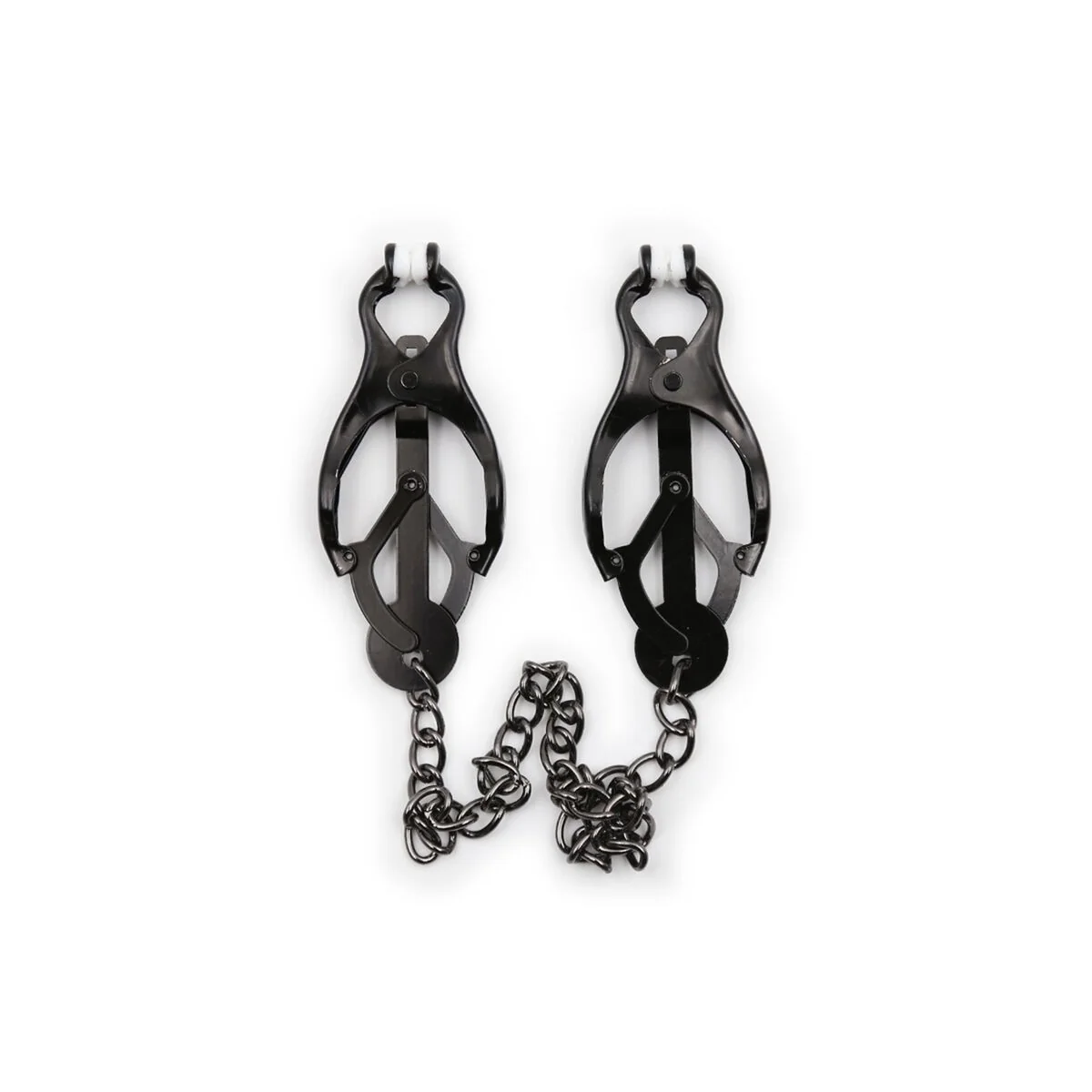 Japanische Nippelklammern mit Schwarzer Kette von Ohmama Fetish kaufen | Fesselliebe