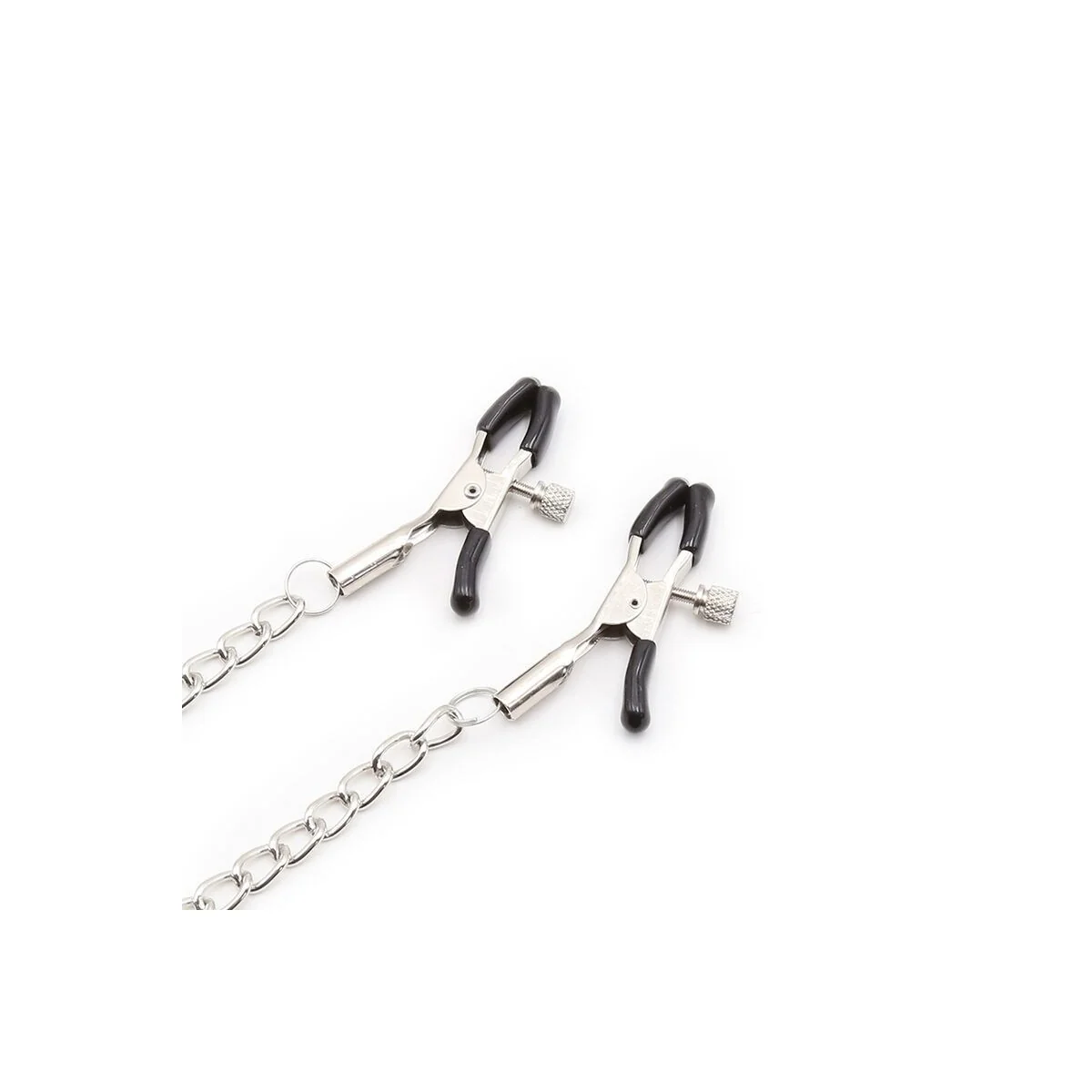 Ringknebel mit Ketten und Nippelklemmen von Ohmama Fetish kaufen | Fesselliebe