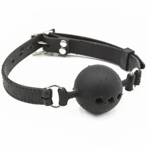 Atmungsaktiver Ballknopf aus Silikon, Größe L von Ohmama Fetish kaufen | Fesselliebe
