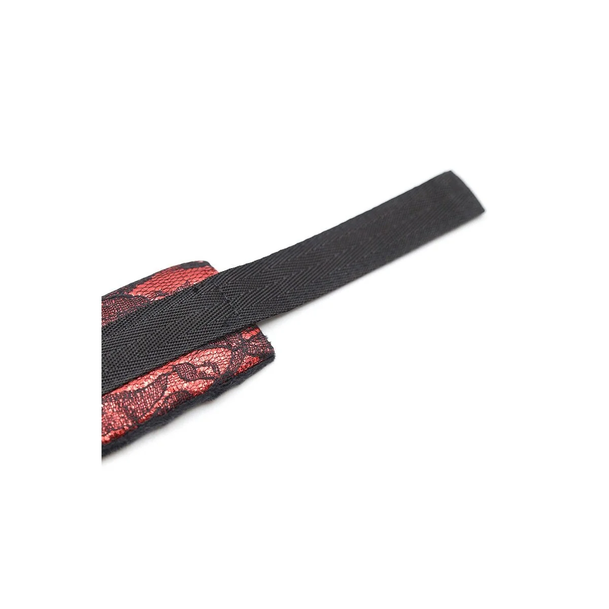 Handschellen aus Samt mit Nylonband von Ohmama Fetish kaufen | Fesselliebe