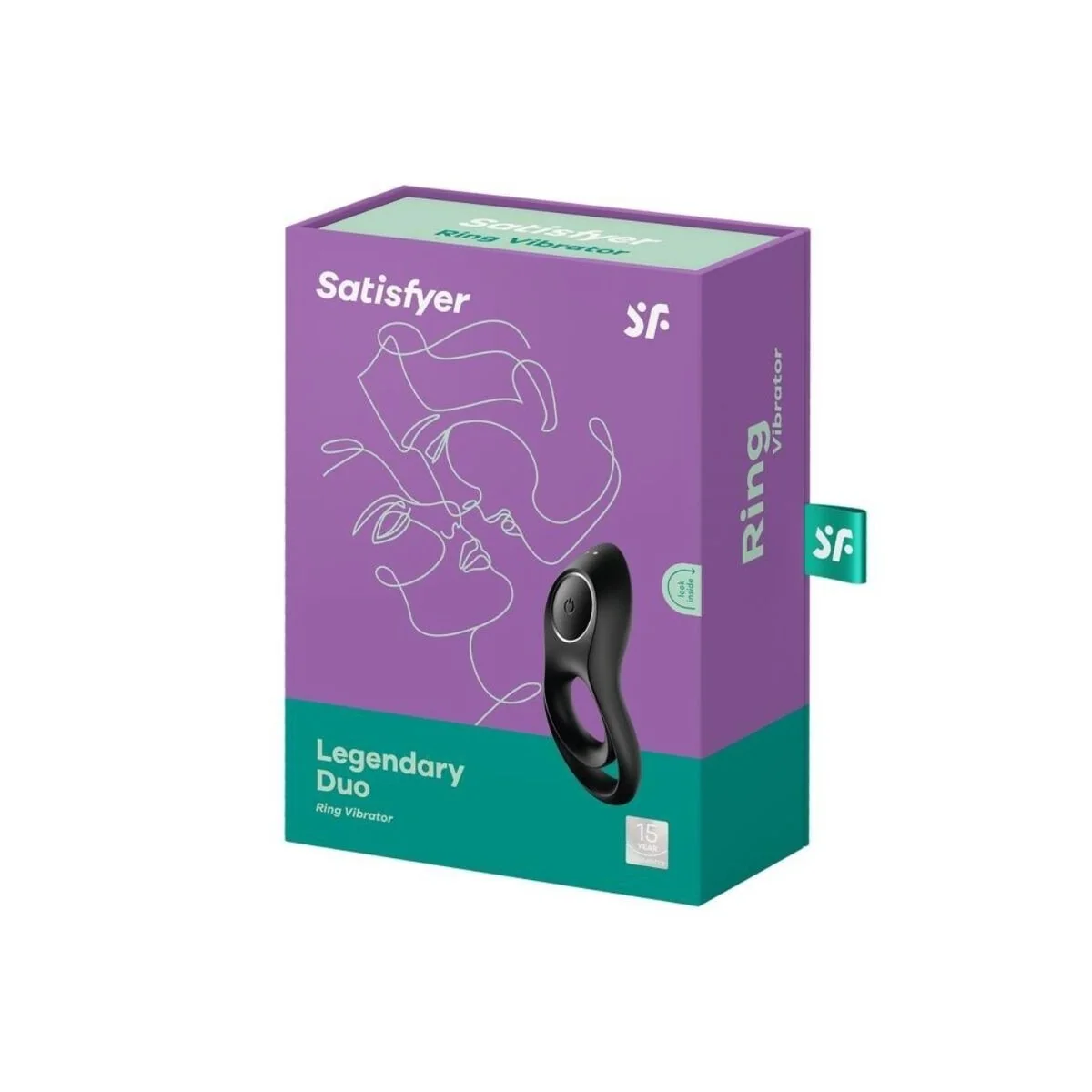 Legendrer Duoring Vibrator Schwarz von Satisfyer Ring kaufen | Fesselliebe