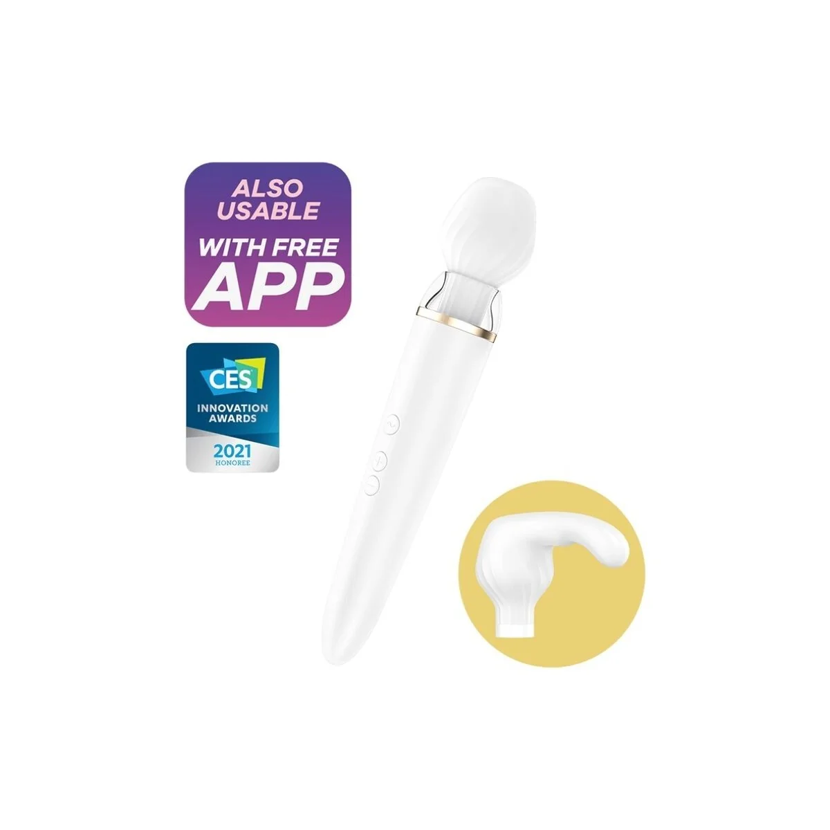 Double Wander App Weiss von Satisfyer Wand kaufen | Fesselliebe