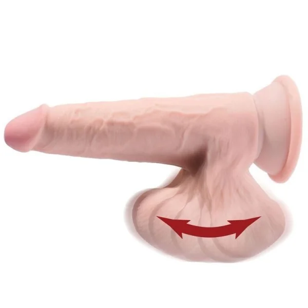 Plus 3d Dildo Swinging Balls 20.3 cm von King Cock Plus kaufen | Fesselliebe