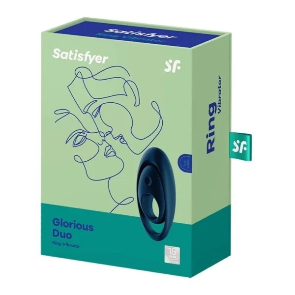 Glorious Duo Ring Vibrator Blau von Satisfyer Ring kaufen | Fesselliebe