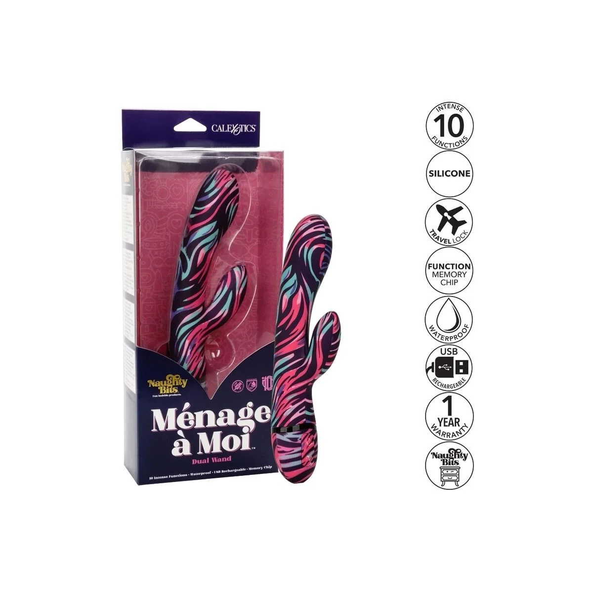 Menage A Moi Dual Wand Vibrator von Calexotics kaufen | Fesselliebe