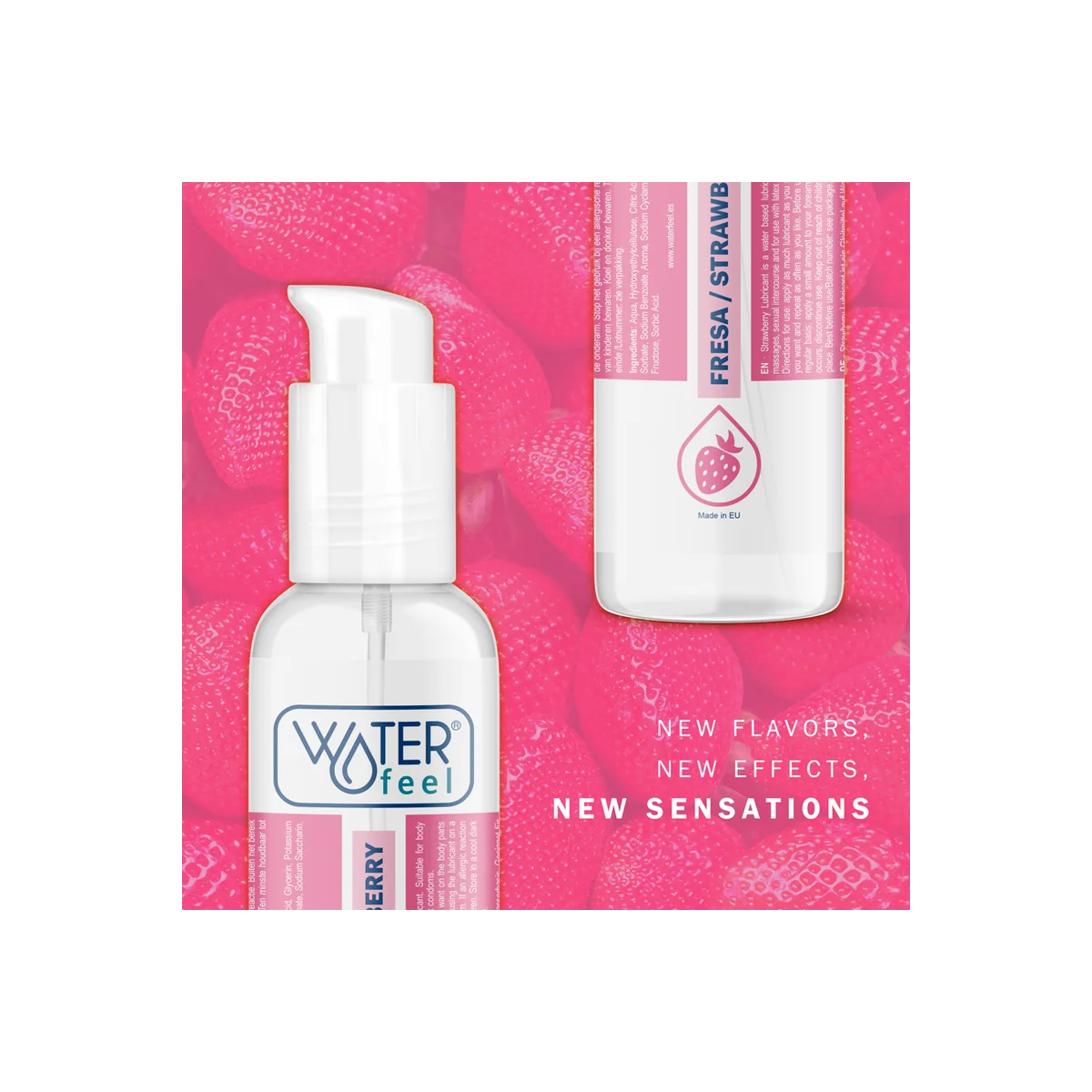 Schmiermittel auf Erdbeerwasserbasis 175 ml von Waterfeel kaufen | Fesselliebe