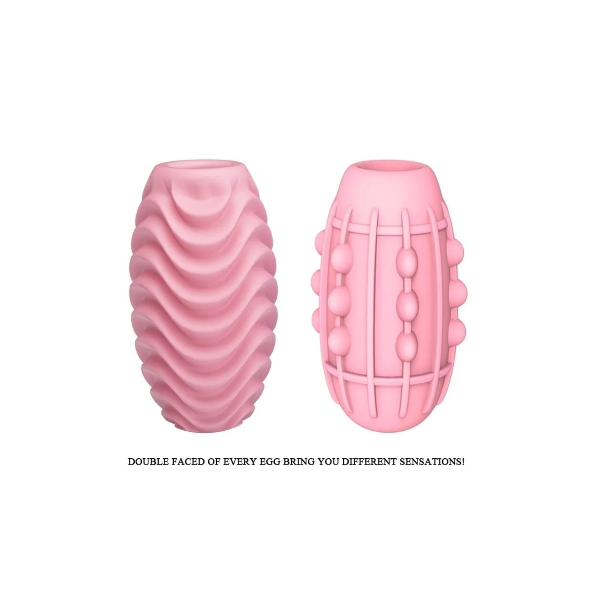 Rosa Doppelseitiges Masturbator-Ei von Pretty Love Male kaufen | Fesselliebe