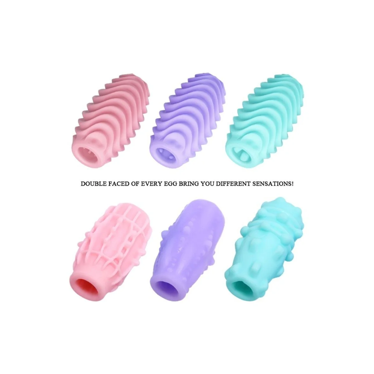 Doppelseitiges Masturbator-Ei 15 Stück von Pretty Love Male kaufen | Fesselliebe