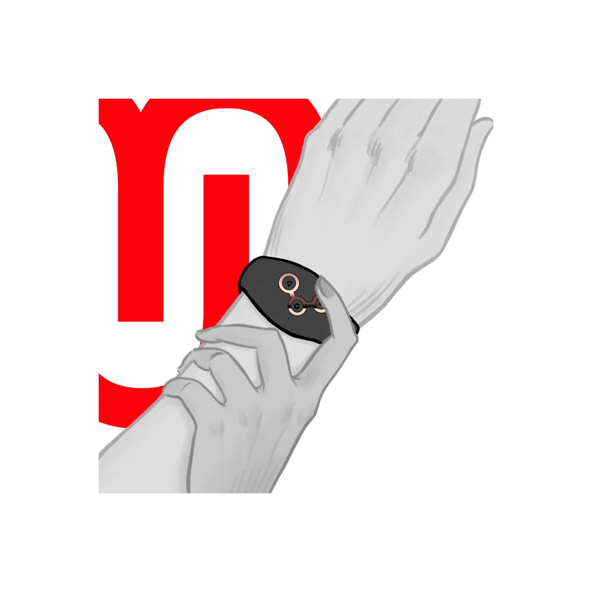 Drahtlose Technologie-mit Fernbedienungsuhr aus Jet und Kupfer von Watchme kaufen | Fesselliebe