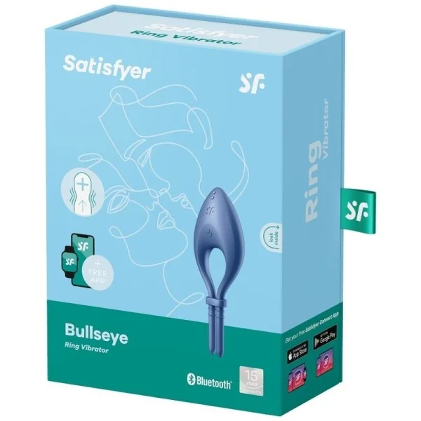 Bullseye Ring Vibrator App Blau von Satisfyer Ring kaufen | Fesselliebe