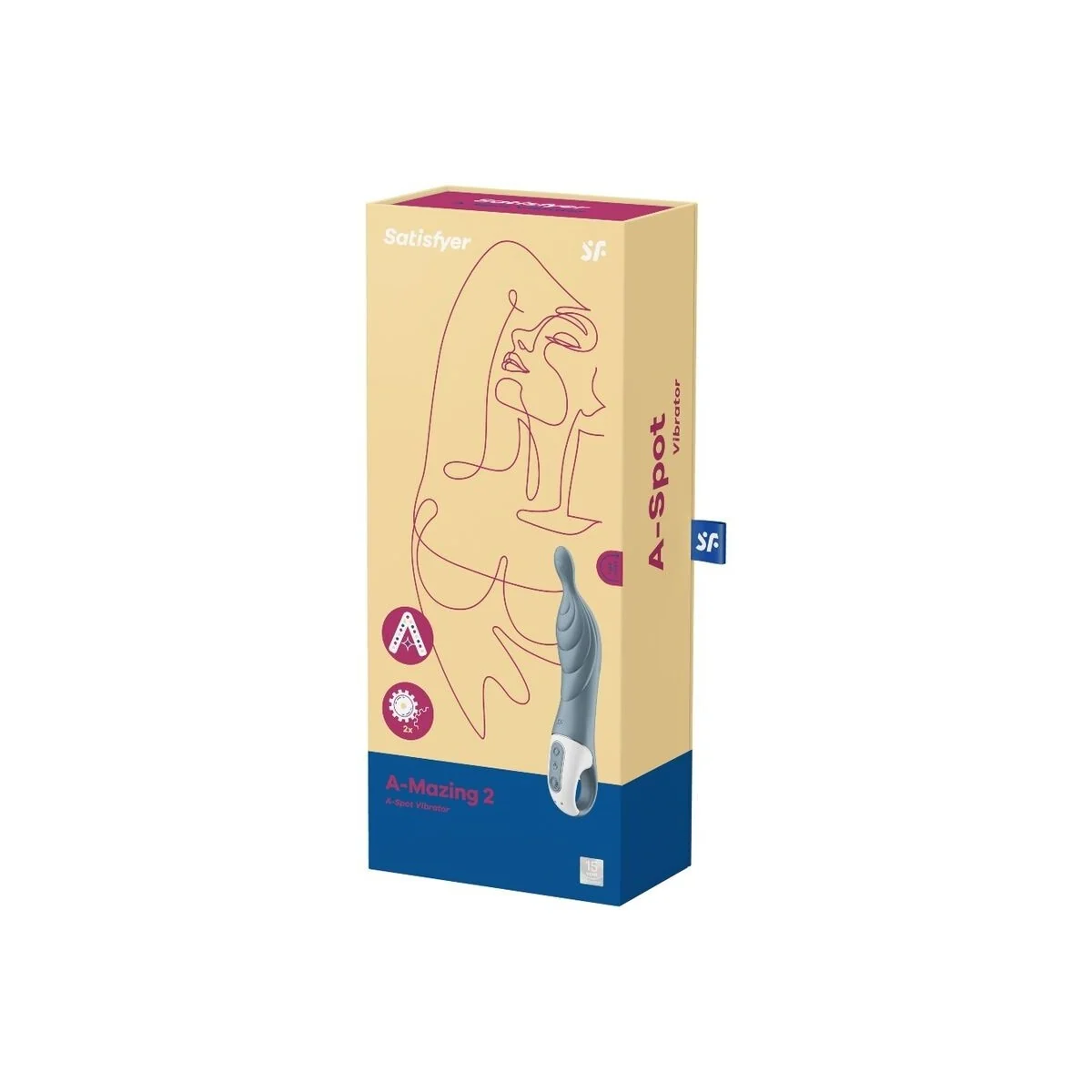 Amazing 2 Aspot Vibrator Grau von Satisfyer Vibrator kaufen | Fesselliebe