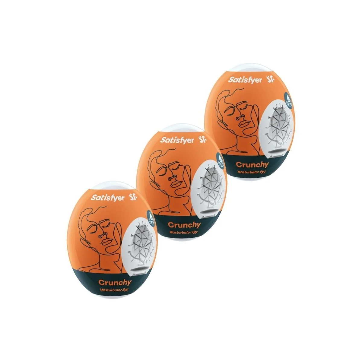 3 Masturbator Eier Crunchy von Satisfyer Eggs kaufen | Fesselliebe