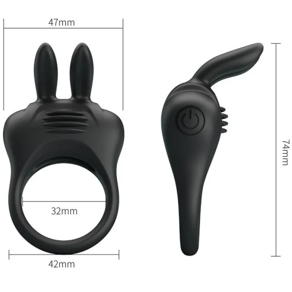 Davion Rabbit Vibratorring von Pretty Love kaufen | Fesselliebe