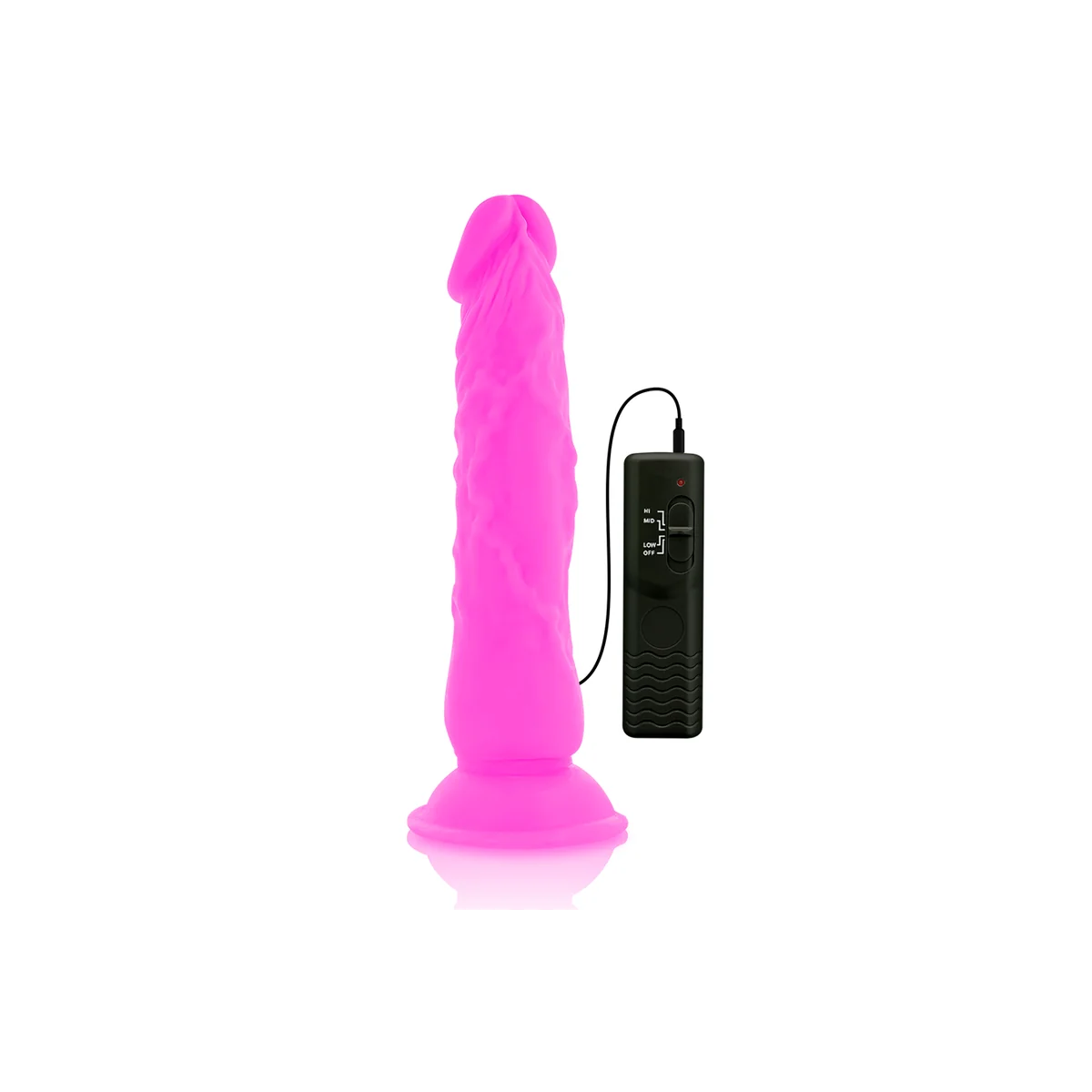 Flexibler Vibrierender Dildo Lila 21 cm -O- 4.9 cm von Diversia kaufen | Fesselliebe