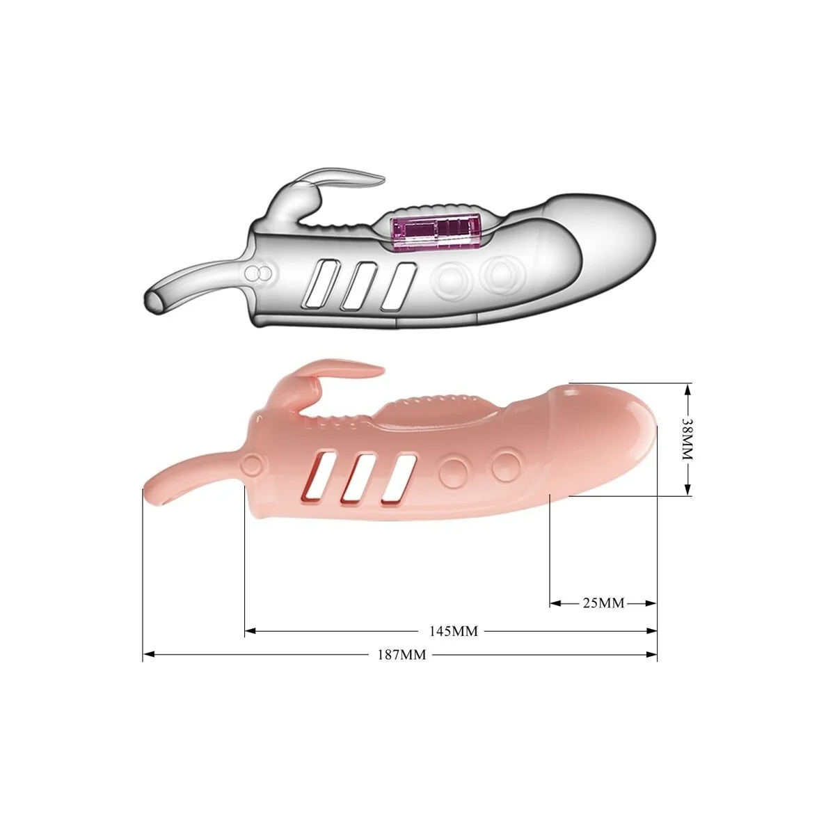 Sloane Natürliche Kaninchen-Penishülle von Pretty Love kaufen | Fesselliebe
