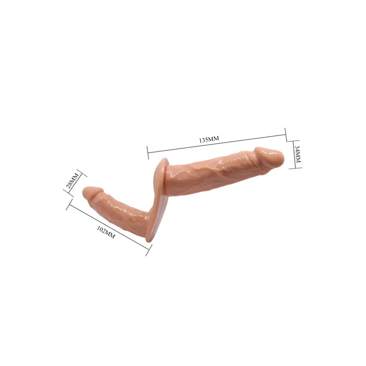 Ultra Leidenschaftlicher Doppelte Dildos mit Geschirr von Baile Harness Collection kaufen | Fesselliebe